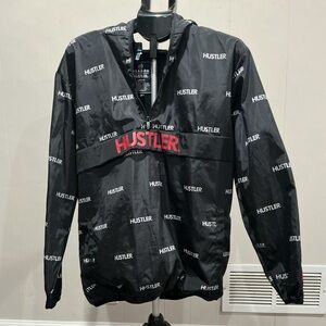 Hustler Black Windbreaker Jacket